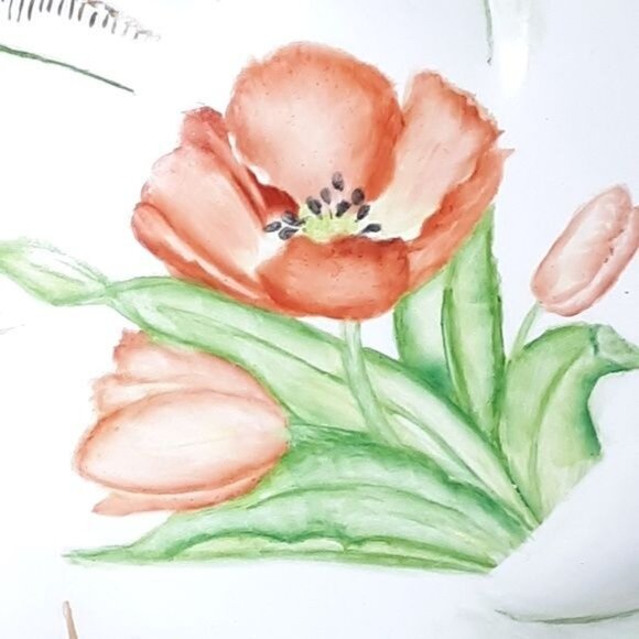 Tirschenreuth Hand painted Bowl German 70s - Picture 2 of 8